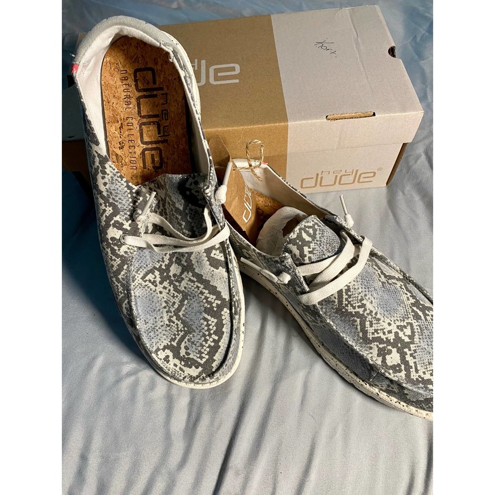 Women’s Hey Dudes Wendy Jungle Grey Size 9 New